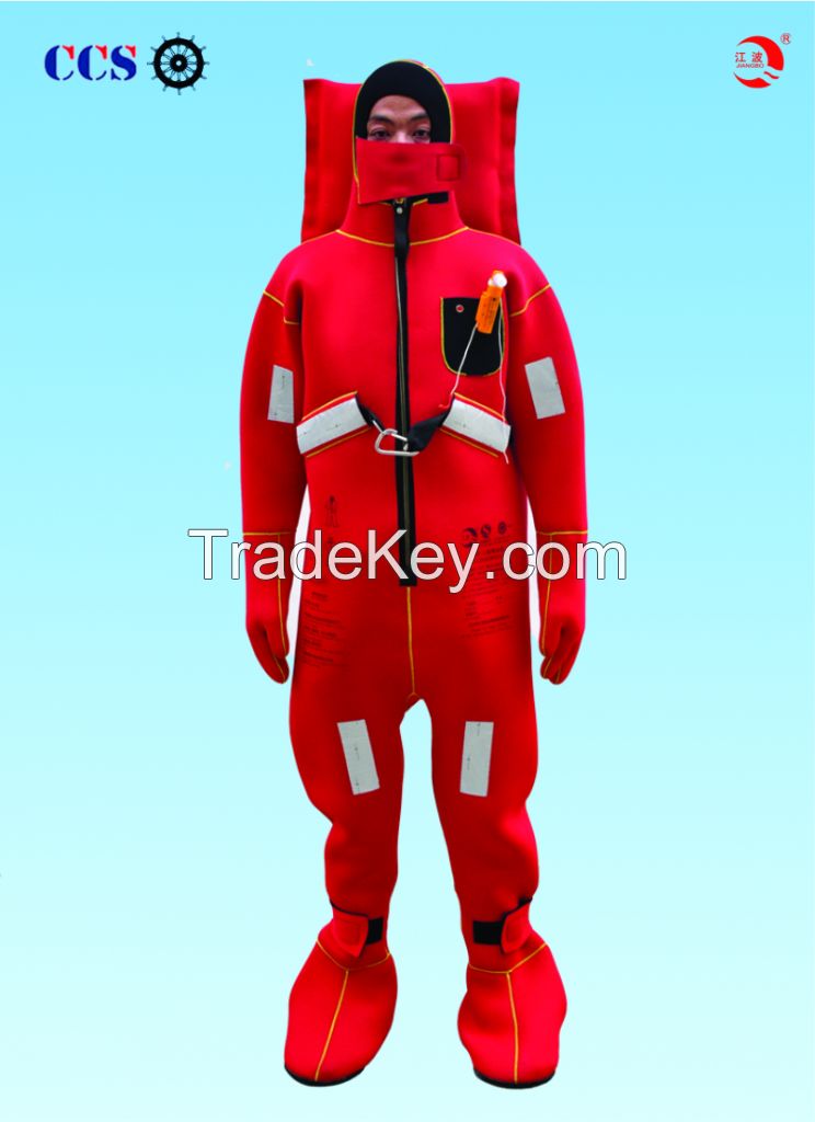 Factory produce immersion suits with EC and CCS