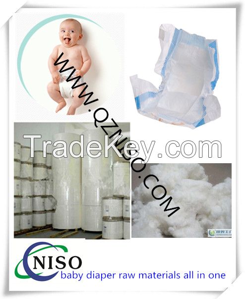 Baby Diaper Raw Material --Untreated Fluff Pulp