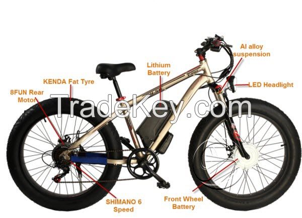 2015 Fat Powered Lithium Battery Electric Bicycle