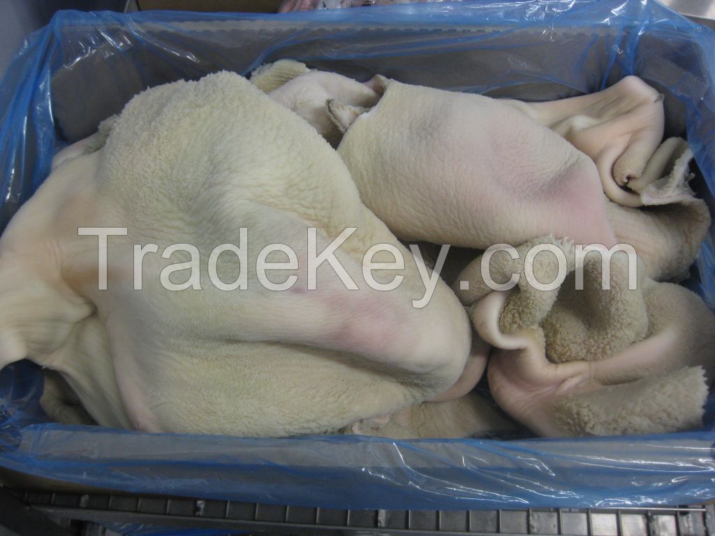 frozen cow leg, beef meat, goat meat, lamb meat, animal skin