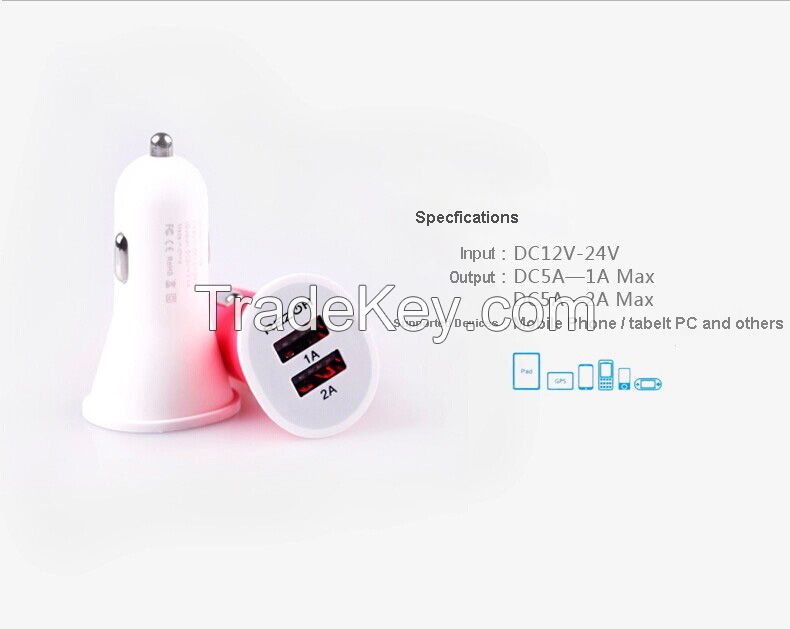 RCC-01 2.1A Dual USB Mobile Car Charger