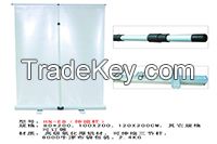 Aluminum telescopic rod roll-up banner