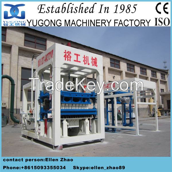 Yugong automatic brick making machine, hydraulic pressure brick making machine