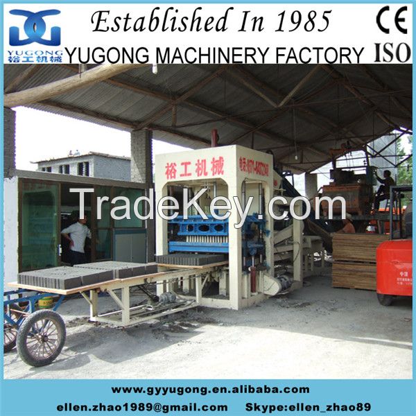 Yugong automatic brick making machine, hydraulic pressure brick making machine