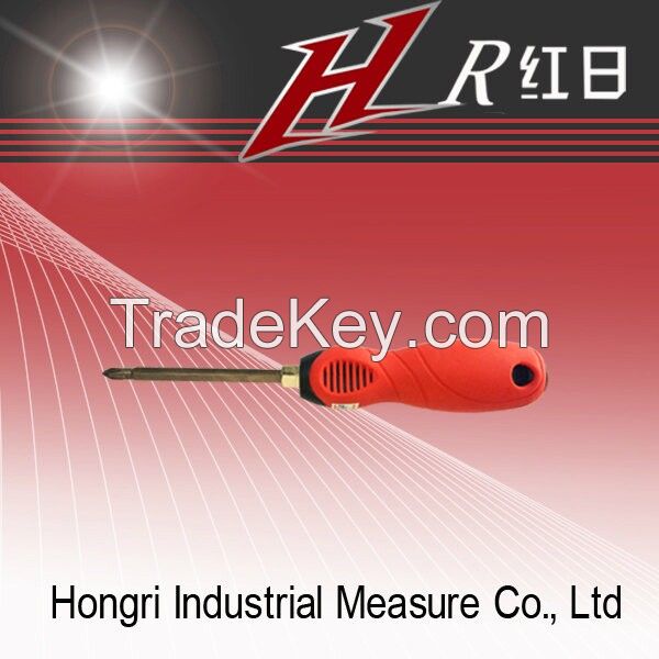 customize logo print plastic and rubber handle screwdriver set