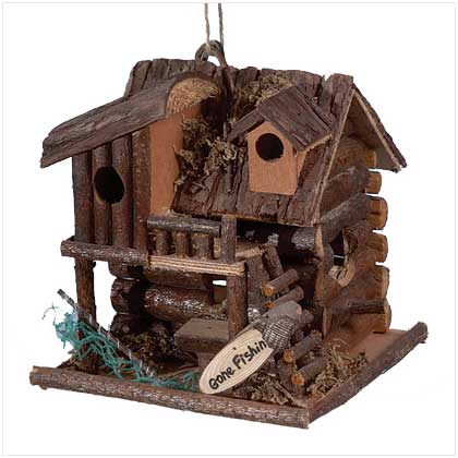 'GONE FISHING' BIRDHOUSE