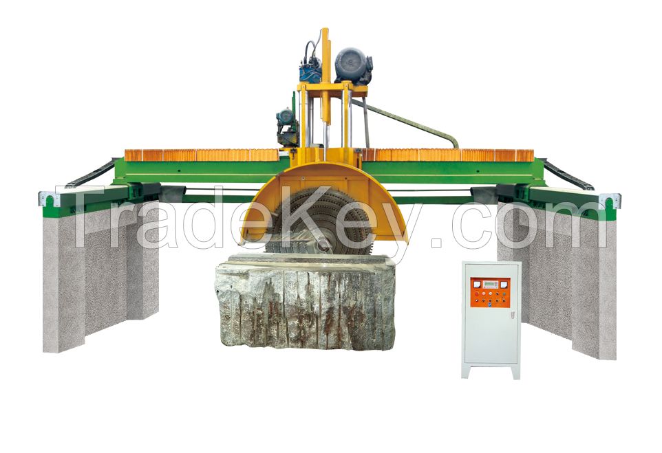 Multi blade stone cutting machine