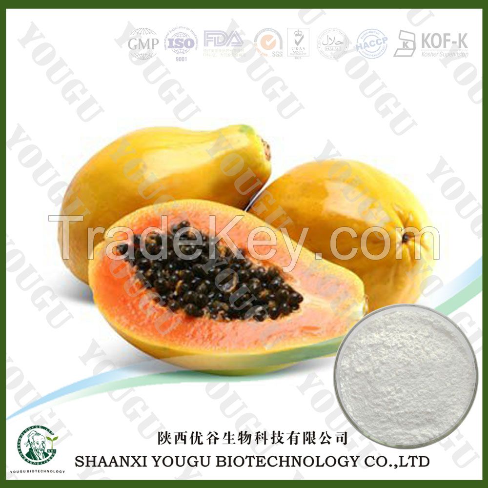 Papain, Papaya extract powder, papain enzyme, 50,000 u/g to 3,500,000 u/g