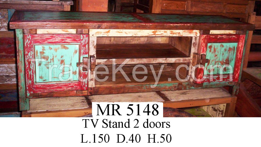 TV Stand -Living Room  - Boat Furniture -Recycled Furniture 