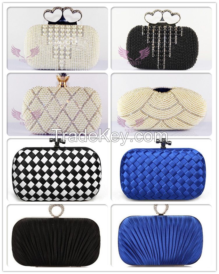 Evening PU Clutch Bag With Metal Frame