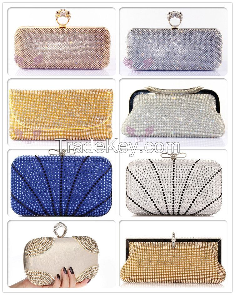 2015 women rhinestone clutch bag with cheapest price