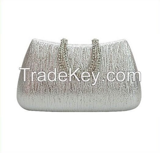 Metal Frame Evening PU Clutch Bag