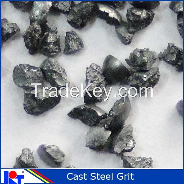 Cast steel grit for