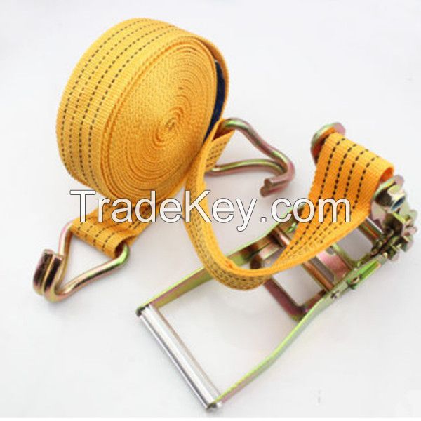 CE,GS,ISO9001 Certification and Polyester Belt Material truck Ratchet tie down straps