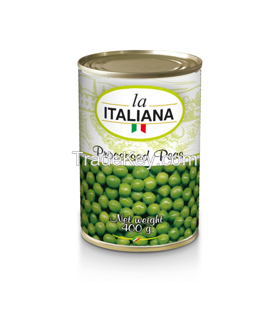 processed green peas