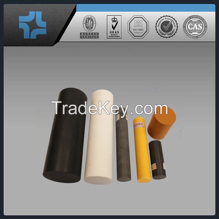 different color filled ptfe teflon round rod bar