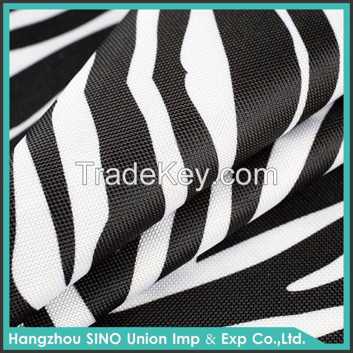 Hot sale fashionable 100% polyester pu pvc printed bag fabric