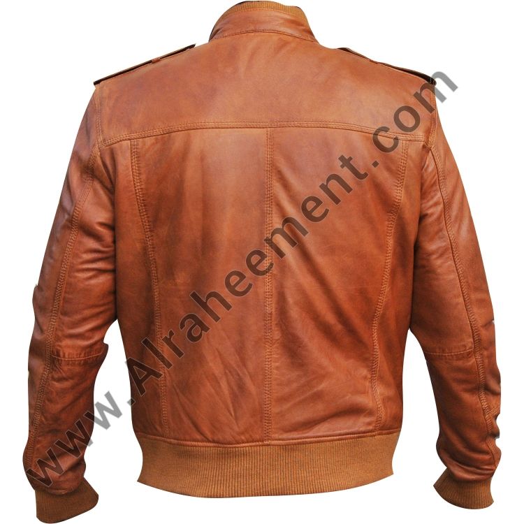 Bomber Mens Leather Jacket