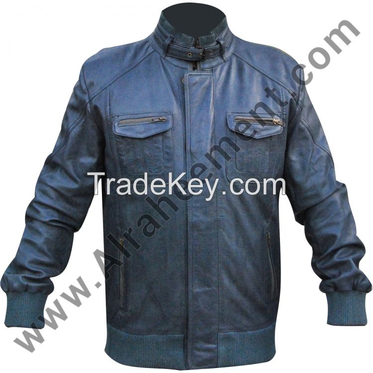 Bomber Mens Leather Jacket