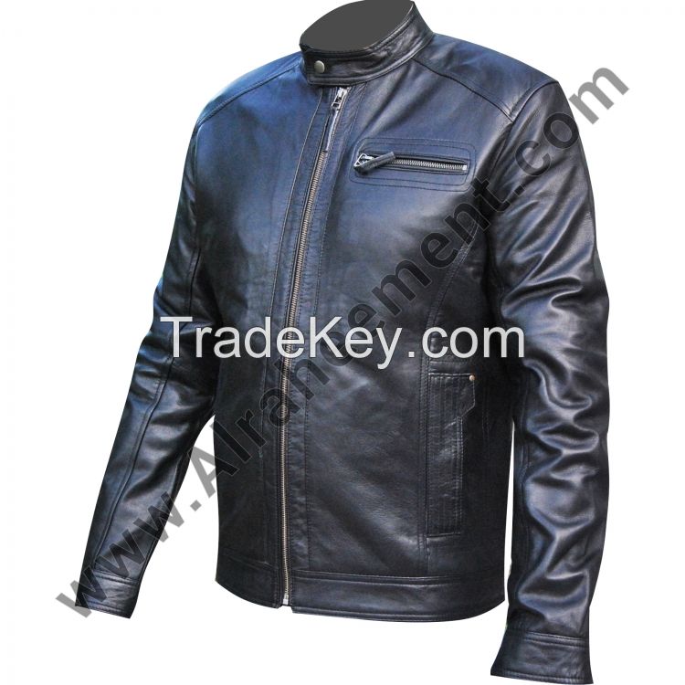 Mens Black Leather Jacket