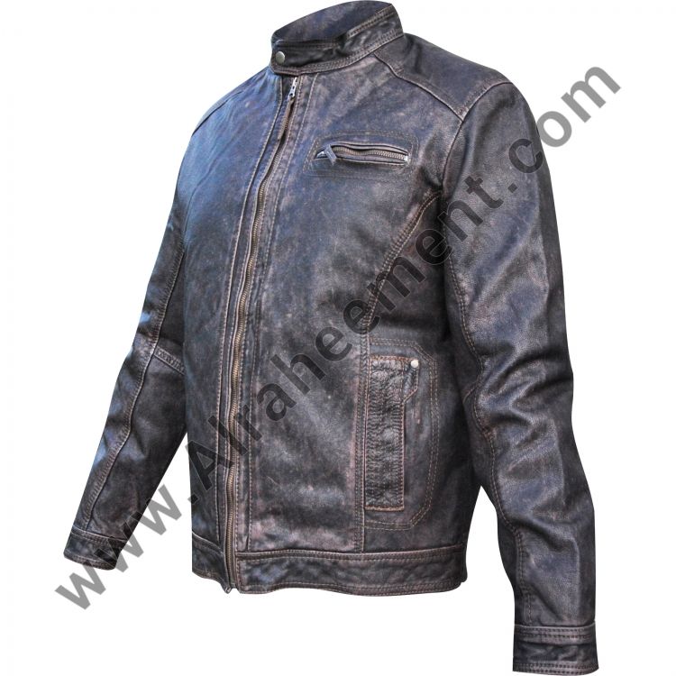 Mens Black Leather Jacket