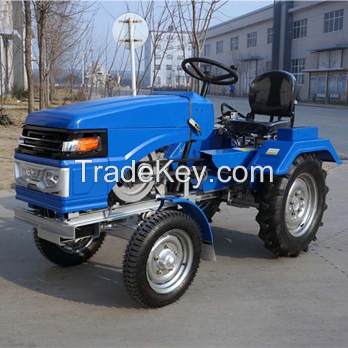 2015 hot sale agriculture machinery with tiller and plough farm small tractor