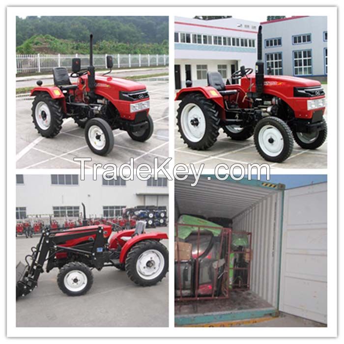 2015 hot sale agriculture machinery with tiller and plough farm small tractor