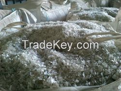 white clear pet flakes price