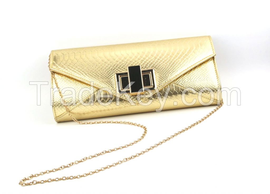 GZ QH women bag pu clutch leather evening bag