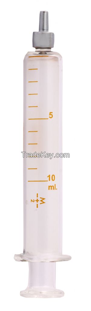 20ml TRUTH Glass Reusable Syringe with Metal Luer Tip, 2 ml graduation