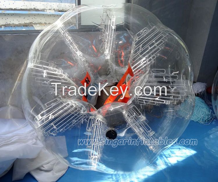 Top quality 1.5m 0.7mm TPU knock ball, battle ball, zorb soccer on sale