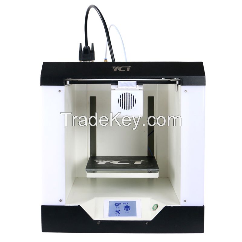 Byebye to blocked printhead and bed leveling, YCT-HA150 Firefly 3D printer high precision single extruder 2016 new