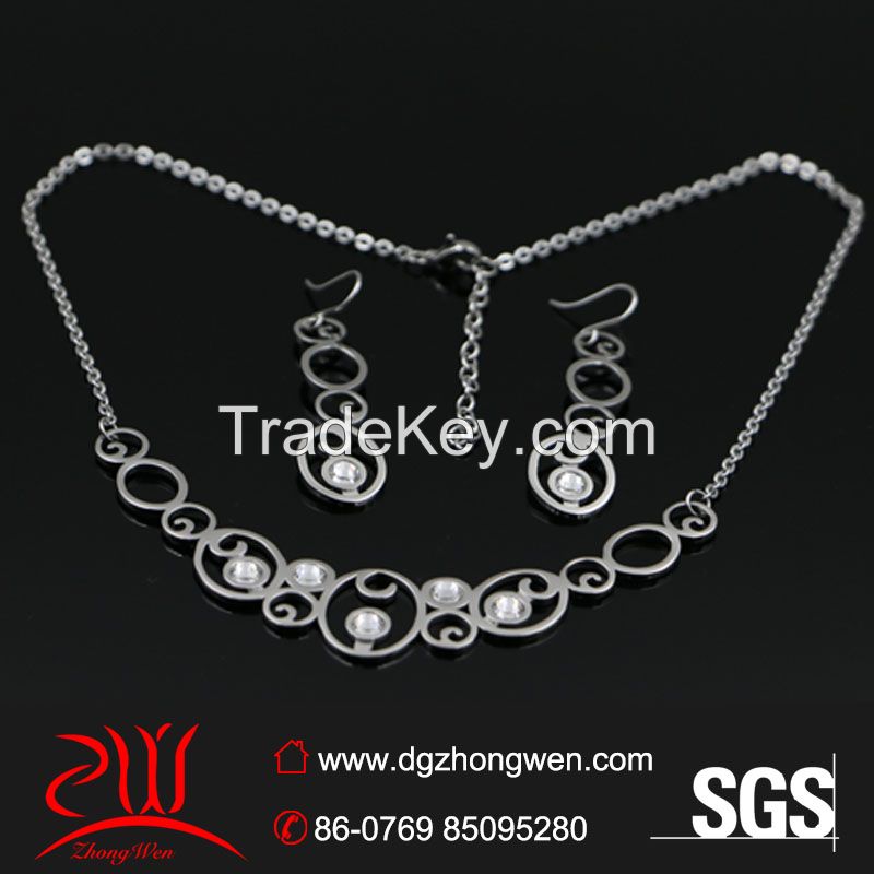 316L stainless stee jewelry set for lady