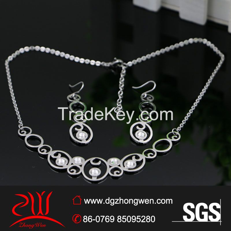 316L stainless stee jewelry set for lady