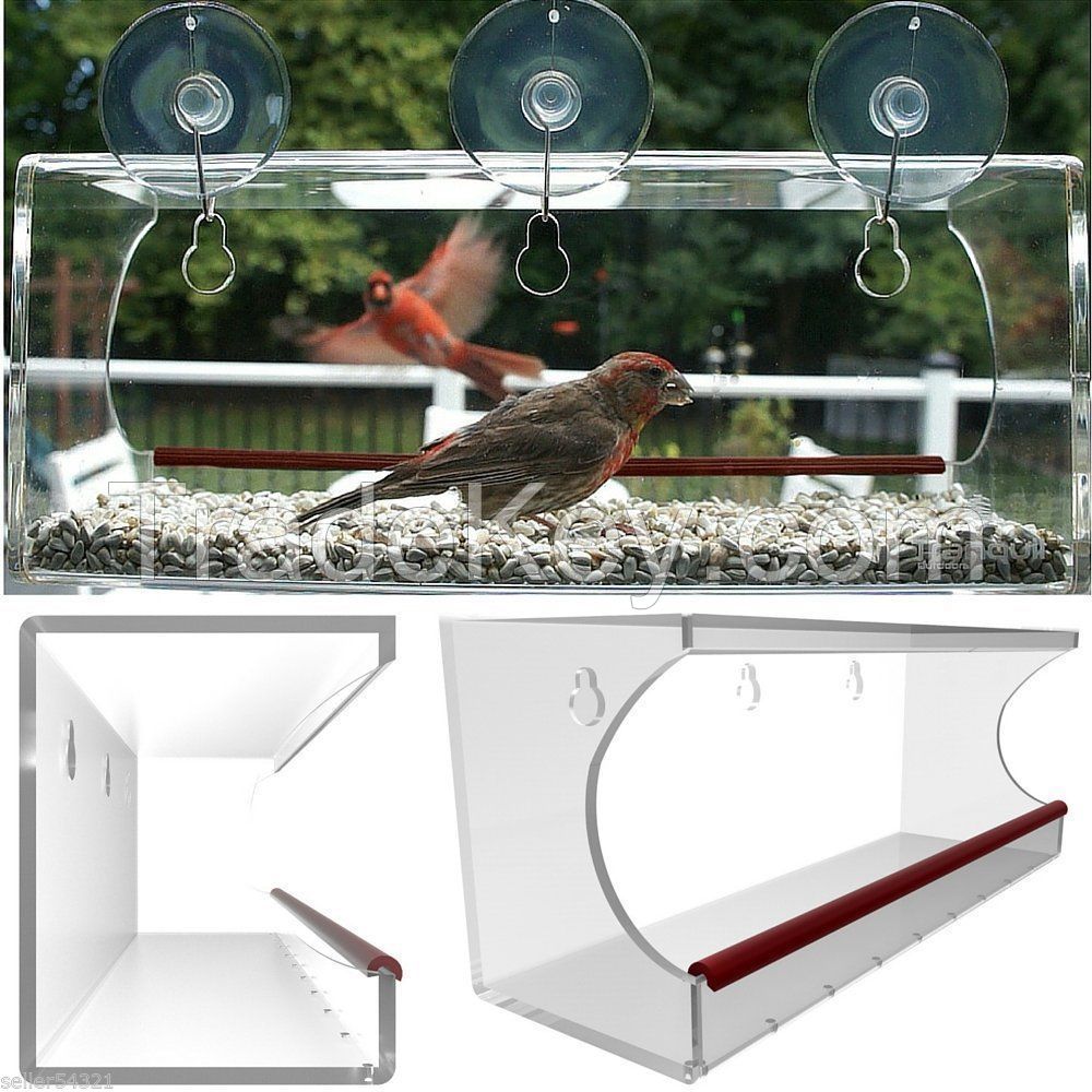 Low  price acrylic bird feeder