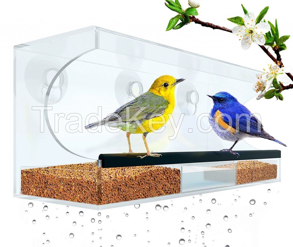 High quality Acrylic window bird feeder