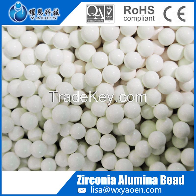 Zirconia Toughened Alumina ZTA Ceramic grinding media for kaolin clay