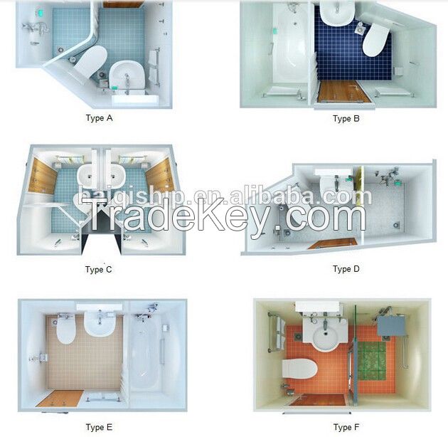 Marine Sanitary Unit for Sharing/Bathroom/Toilet/Wet Unit