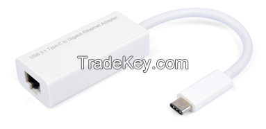 usb3.1 type-c to rj45 Gigabit Ethernet Adapter