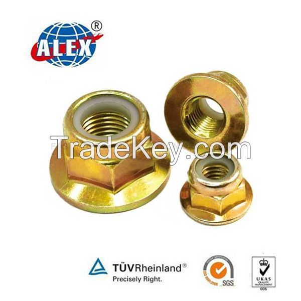 Nylon Lock Nut Factory/Nylon Lock Nut for railway trakc bolt/Made in China Nylon Lock Nut