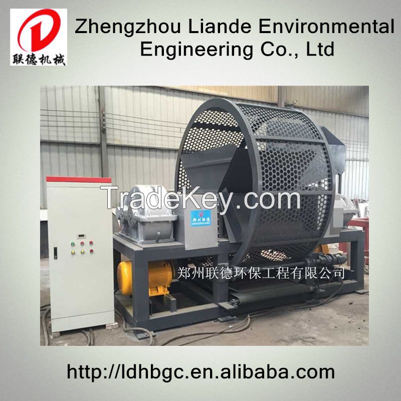 Super technology waste rubber tire shredder machine in stock