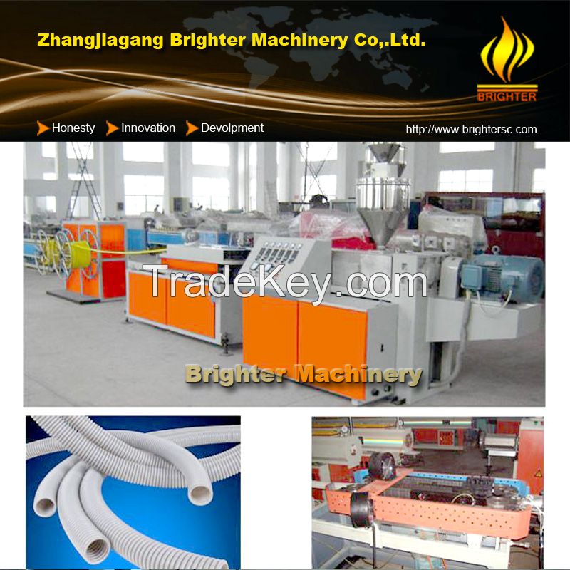 PP PE PVC Soft Single Wall Corrugated Pipe Extrusion Machine Single Wall Corrugated Pipe Machine