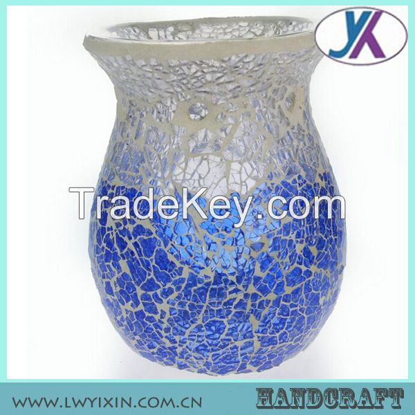 Tempered home decor fragrance mosaic glass oil burner