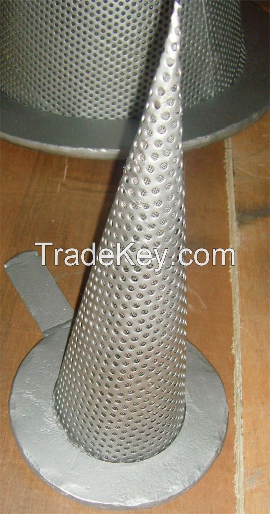 Stainless steel temporary cone strainer&filter