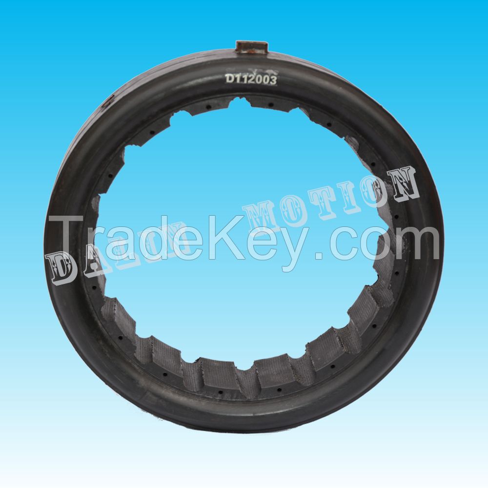 Ventilated inflatable air tube/bag on penuamtic clutch used for oilfield petroleum drilling machinery part