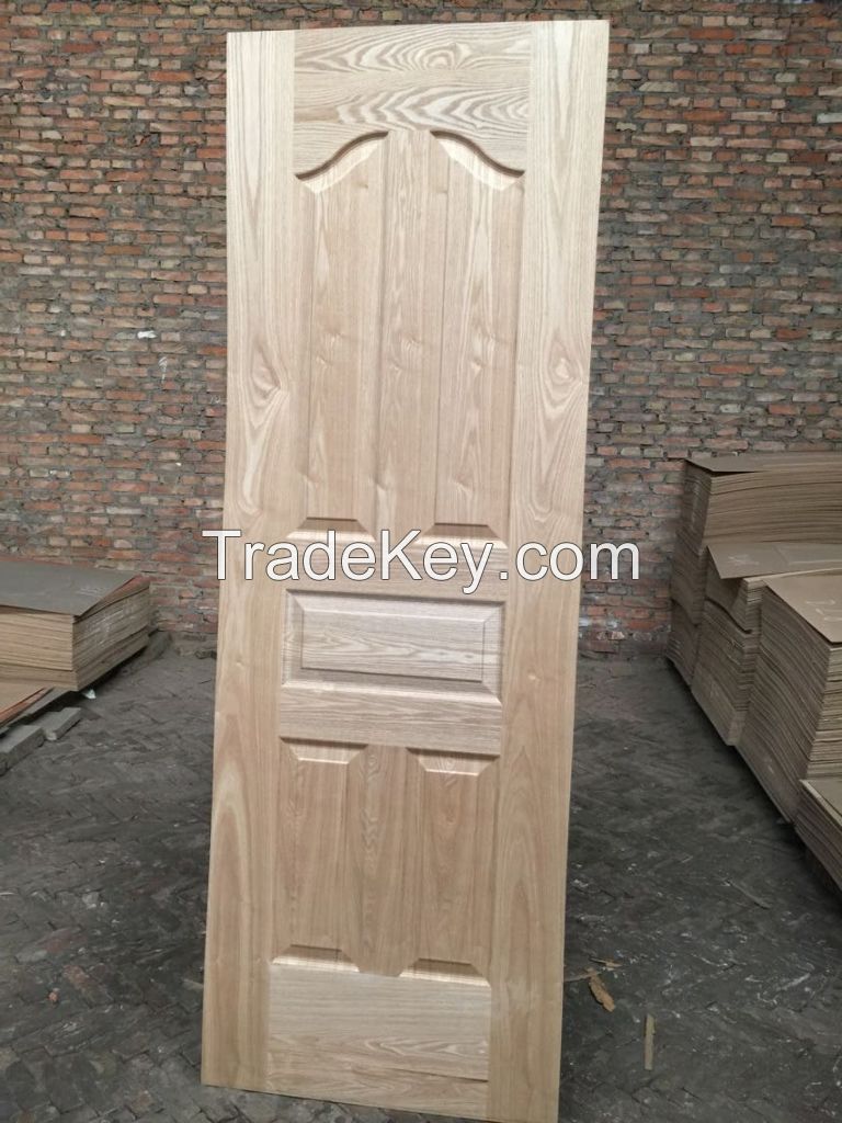 MDF&amp;HDF moulded veneer/melamine door skin