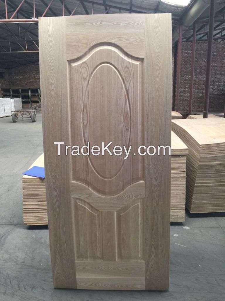 MDF&amp;HDF moulded veneer/melamine door skin