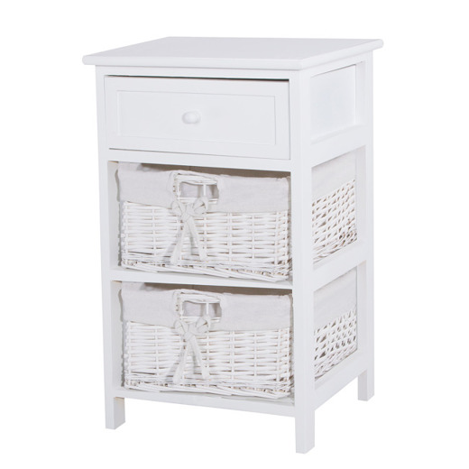 Home Collection Wicker Chest Of Drawers Unit Cupboard Cabinet