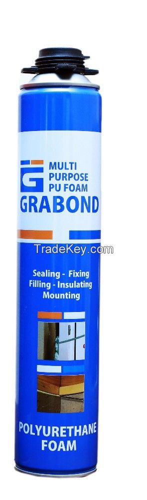 Grabond Multi Purpose PU Foam 750ml/840gr --- by GUN