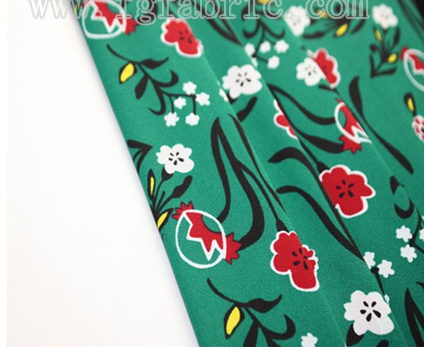 75D polyester printed fabric|high twist habijabi fabric for dress DF-021